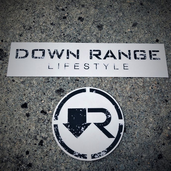 Down Range Lifestyle Sticker Set (Transparent)