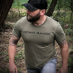 Down Range Tribe T-shirt (Heather Olive)